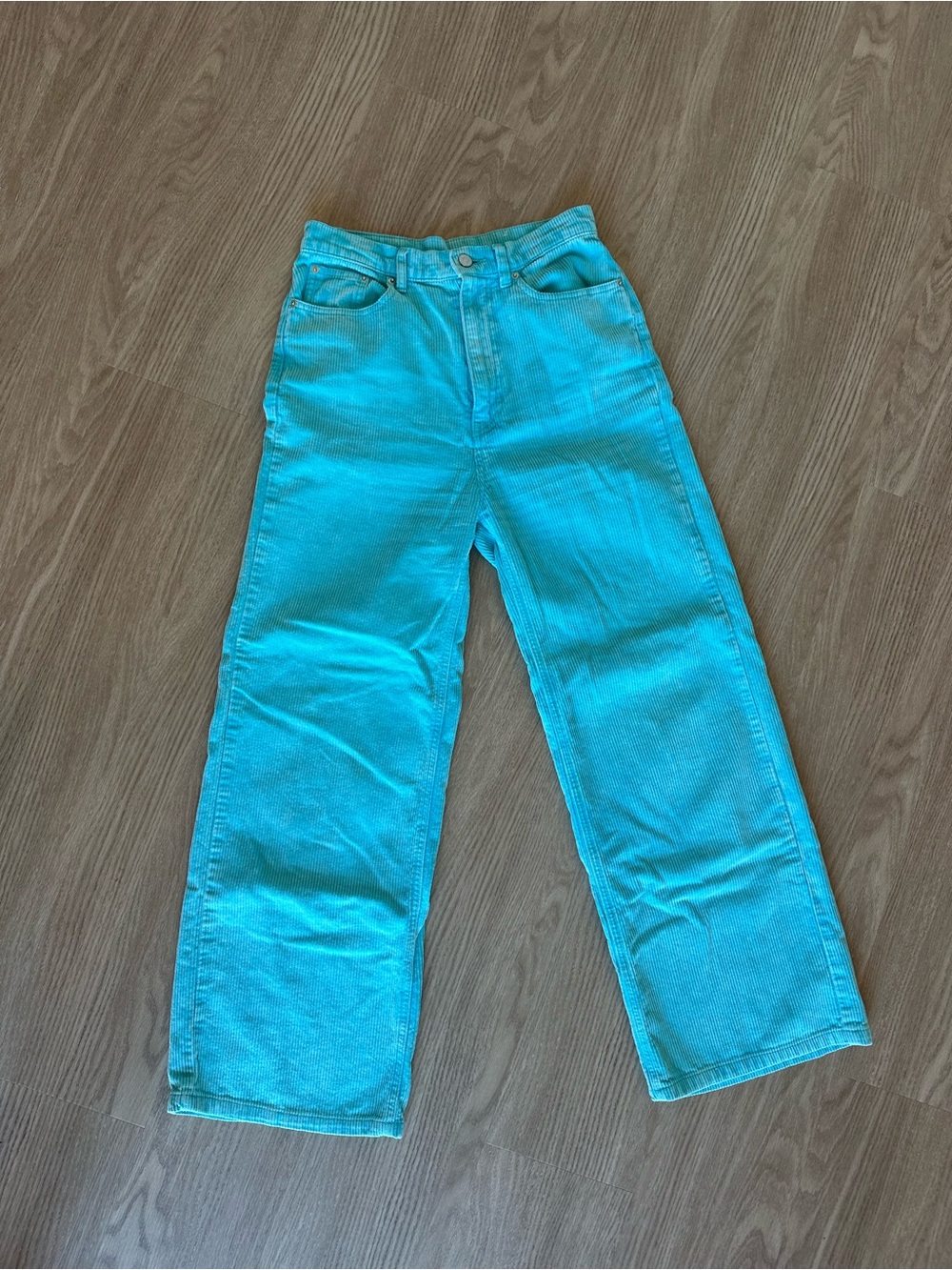 BDG Teal Wide-Leg High-Rise Jeans